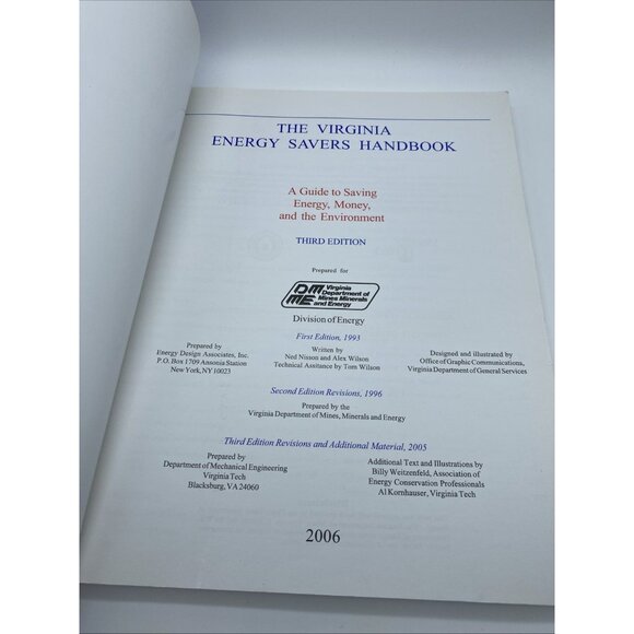 The Virginia Energy Savers Handbook 2006 Guide to Saving Energy Money Environmen - Picture 3 of 14